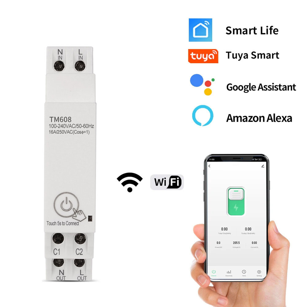 Однофазный счетчик электроэнергии TM608 WiFi